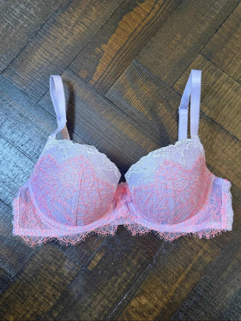 Victoria’s‎ Secret Dream Angels Pink Purple Lace Demi Bra 32C